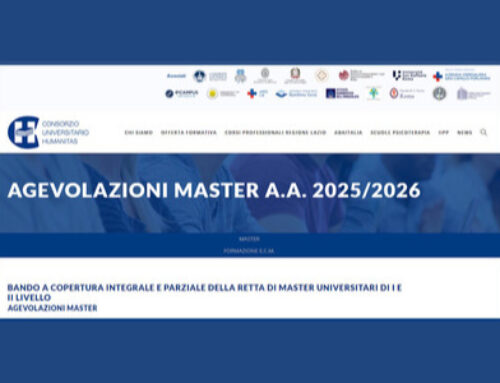 Agevolazioni per master e perfezionamenti offerti dal Consorzio Universitario Humanitas per l’a.a. 2025/26