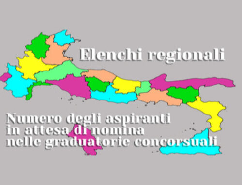 I dati numerici, per regione e classe di concorso, degli aspiranti docenti in attesa di nomina nelle graduatorie concorsuali