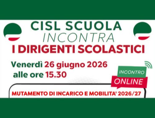 Venerdì 26 giugno ore 15.30 incontro nazionale on line su incarichi e mobilità dei Dirigenti Scolastici