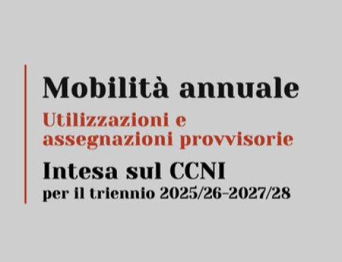 CCNI sulle utilizzazioni e assegnazioni provvisorie 2025/26 – 2027/28
