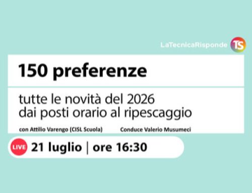 Martedì 21 luglio alle 16.30 si parla di scelta delle scuole per le supplenze con Attilio Varengo a La Tecnica risponde