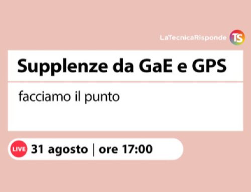 Nomine di supplenza GPS e Gae. Diretta del segretario Varengo oggi su Tecnica della scuola