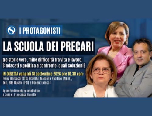 Ivana Barbacci a confronto sulle problematiche del precariato venerdì 18 settembre alle 16.30 per Orizzonte Scuola